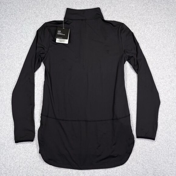 Veil Spark Half Zip Pullover Tunic Womens Medium M Black Workout Performance NWT - Picture 3 of 14